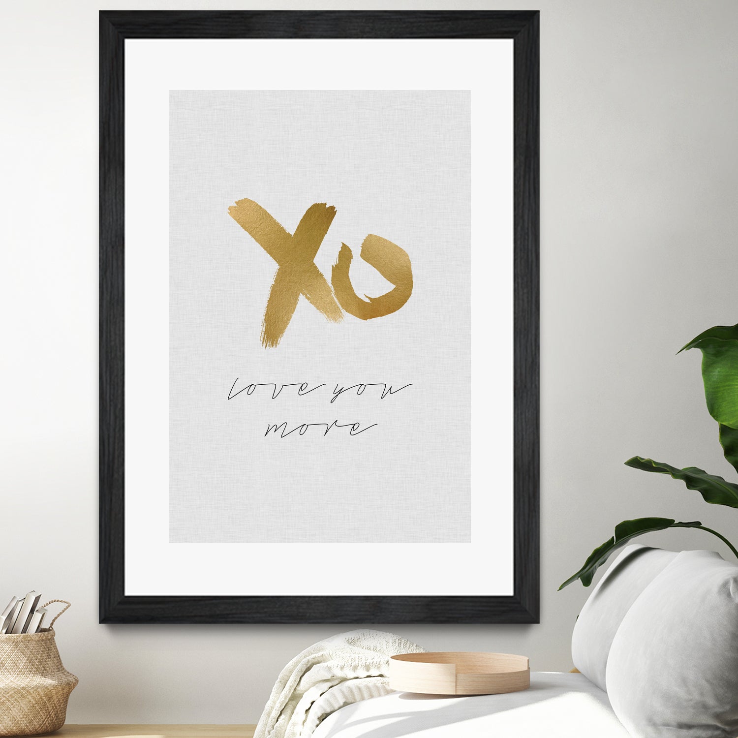 XO Love You More by Dana Shek on GIANT ART - white typography