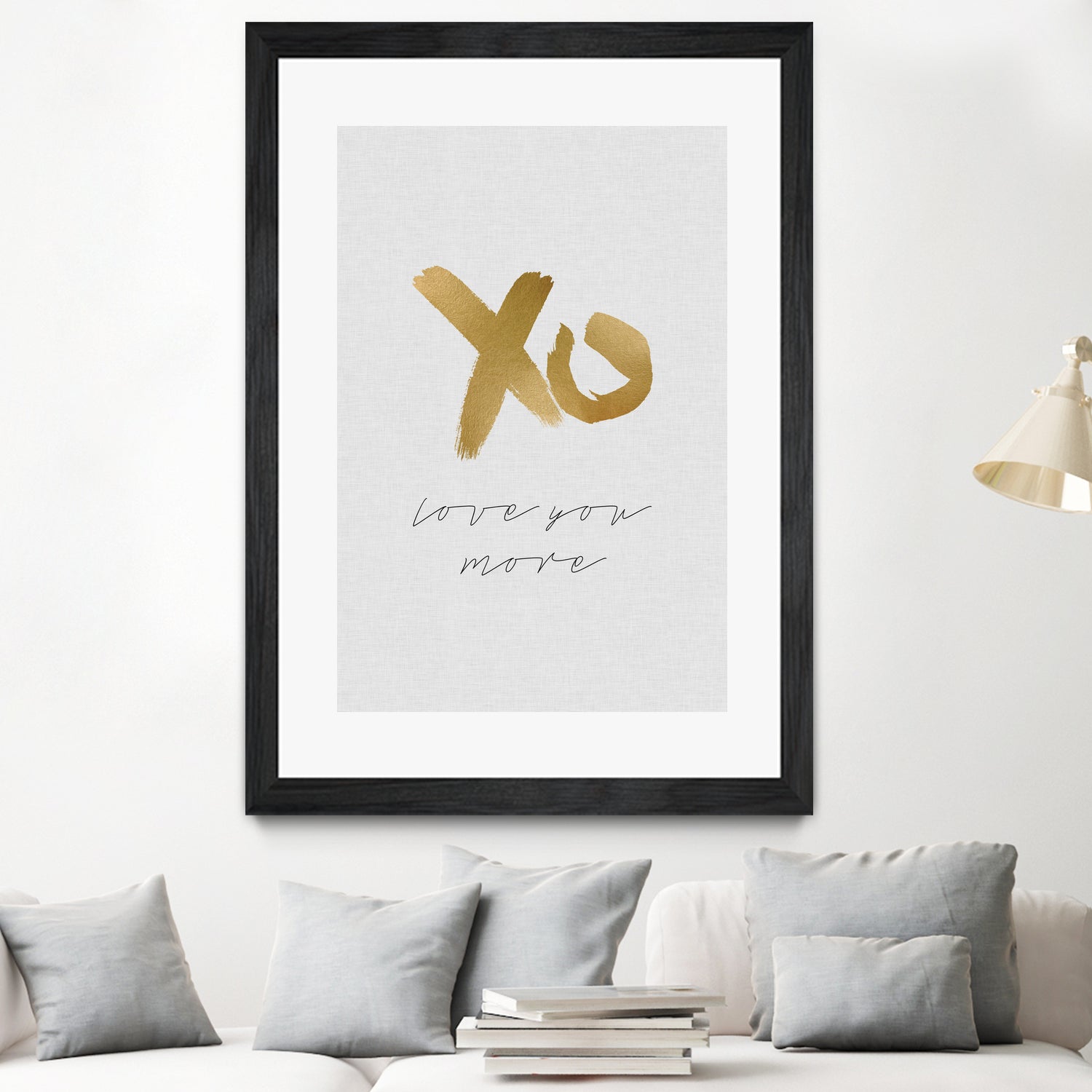 XO Love You More by Dana Shek on GIANT ART - white typography