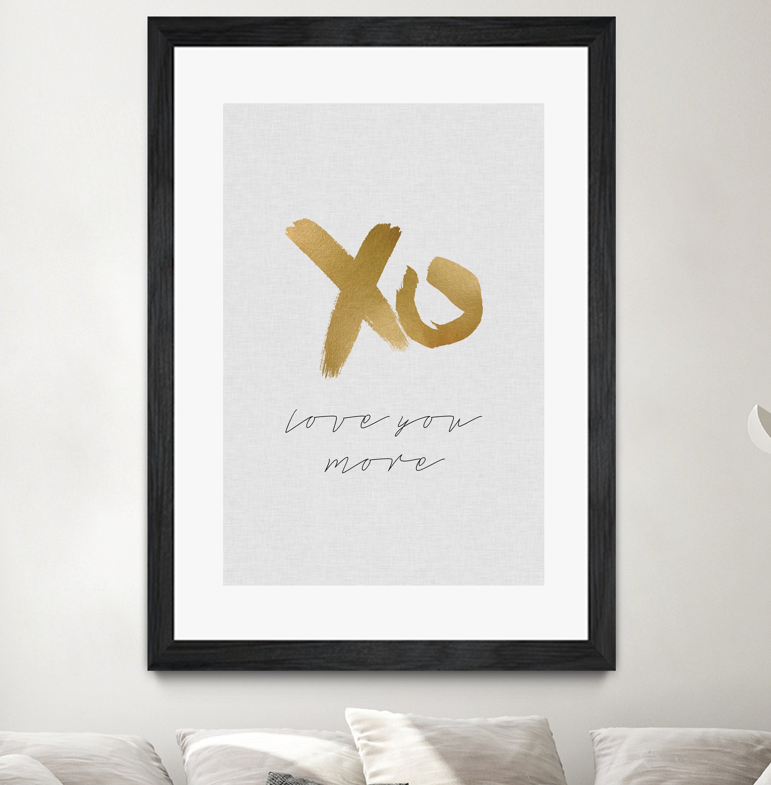 XO Love You More by Dana Shek on GIANT ART - white typography