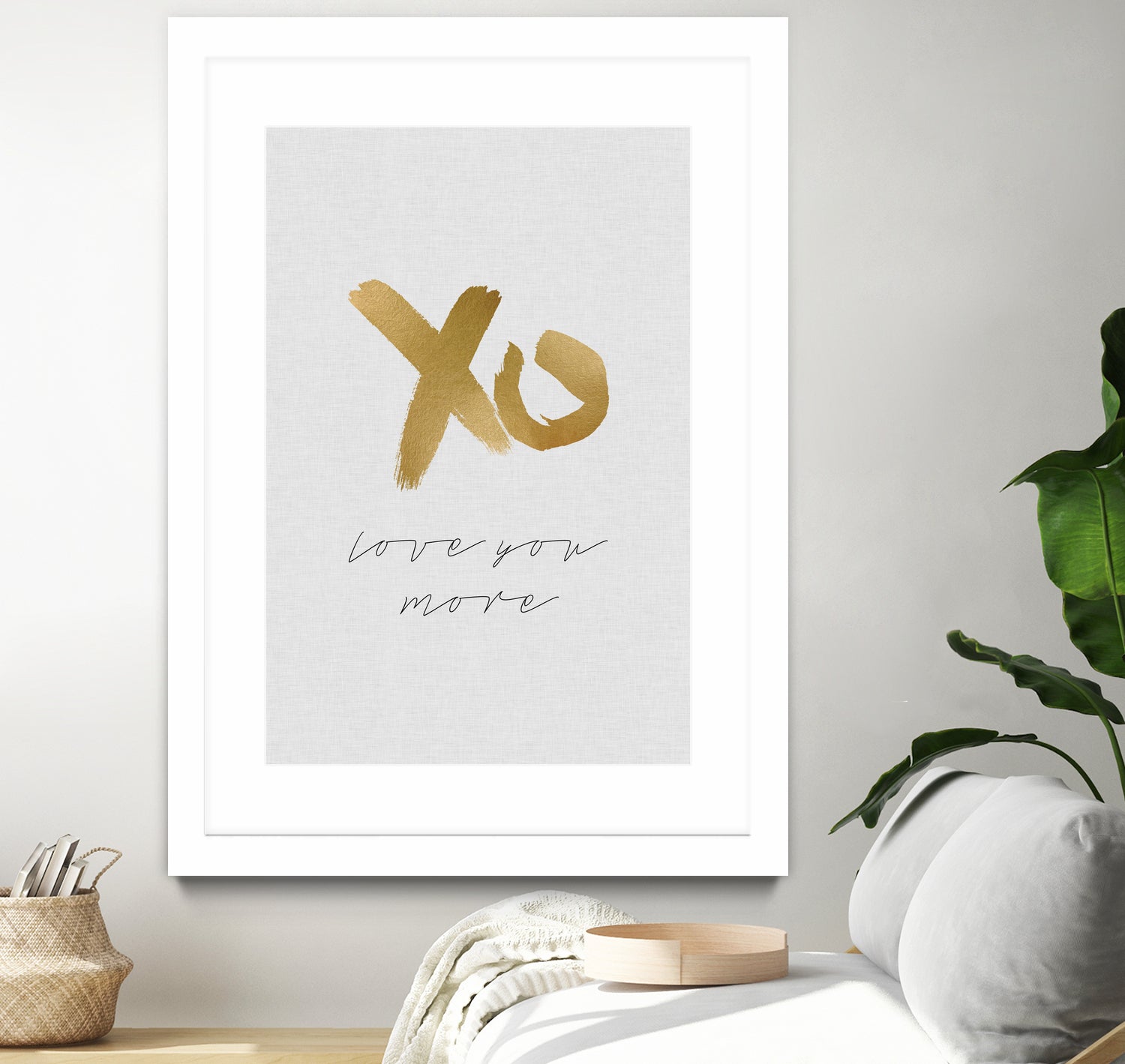 XO Love You More by Dana Shek on GIANT ART - white typography