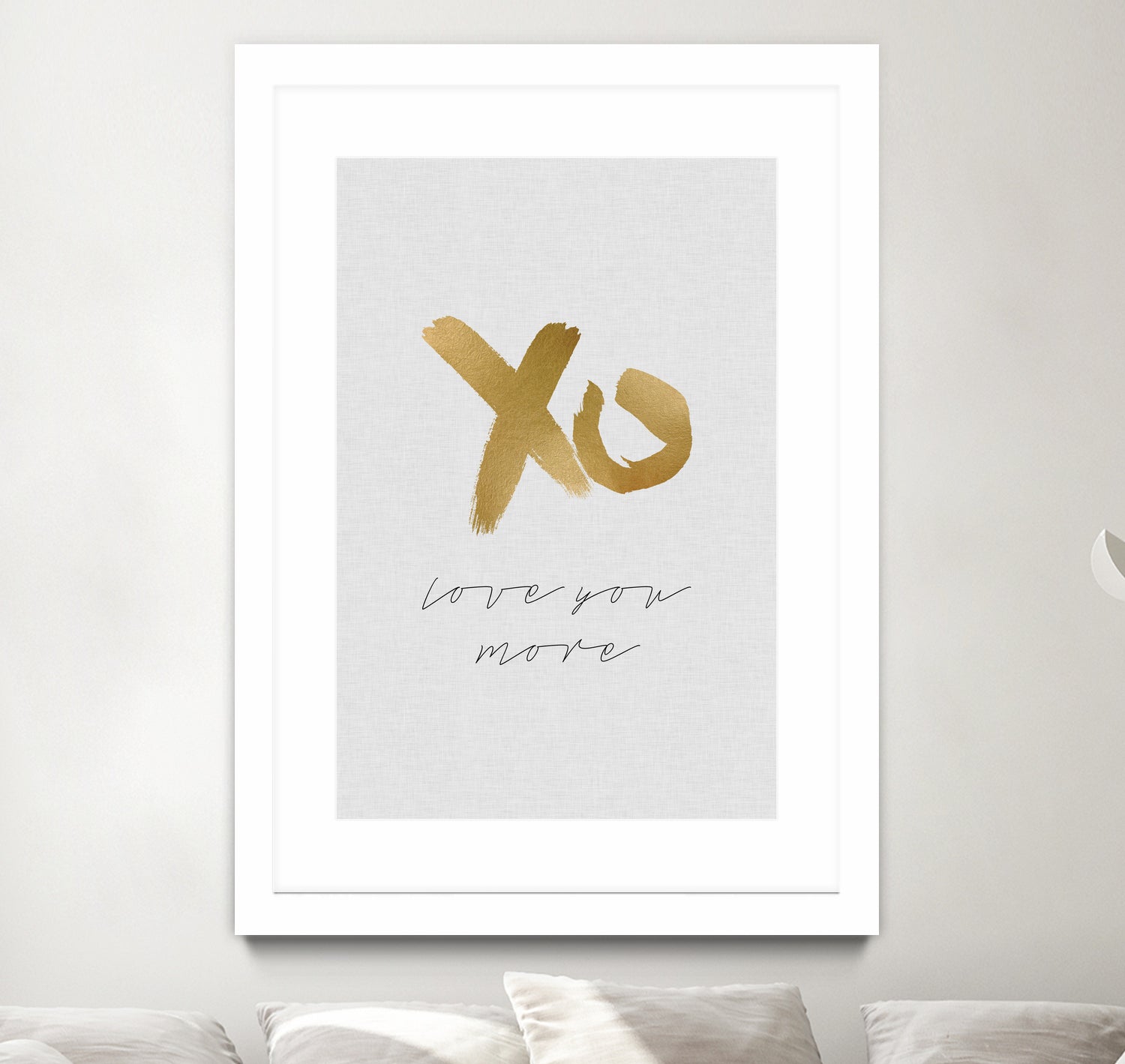 XO Love You More by Dana Shek on GIANT ART - white typography