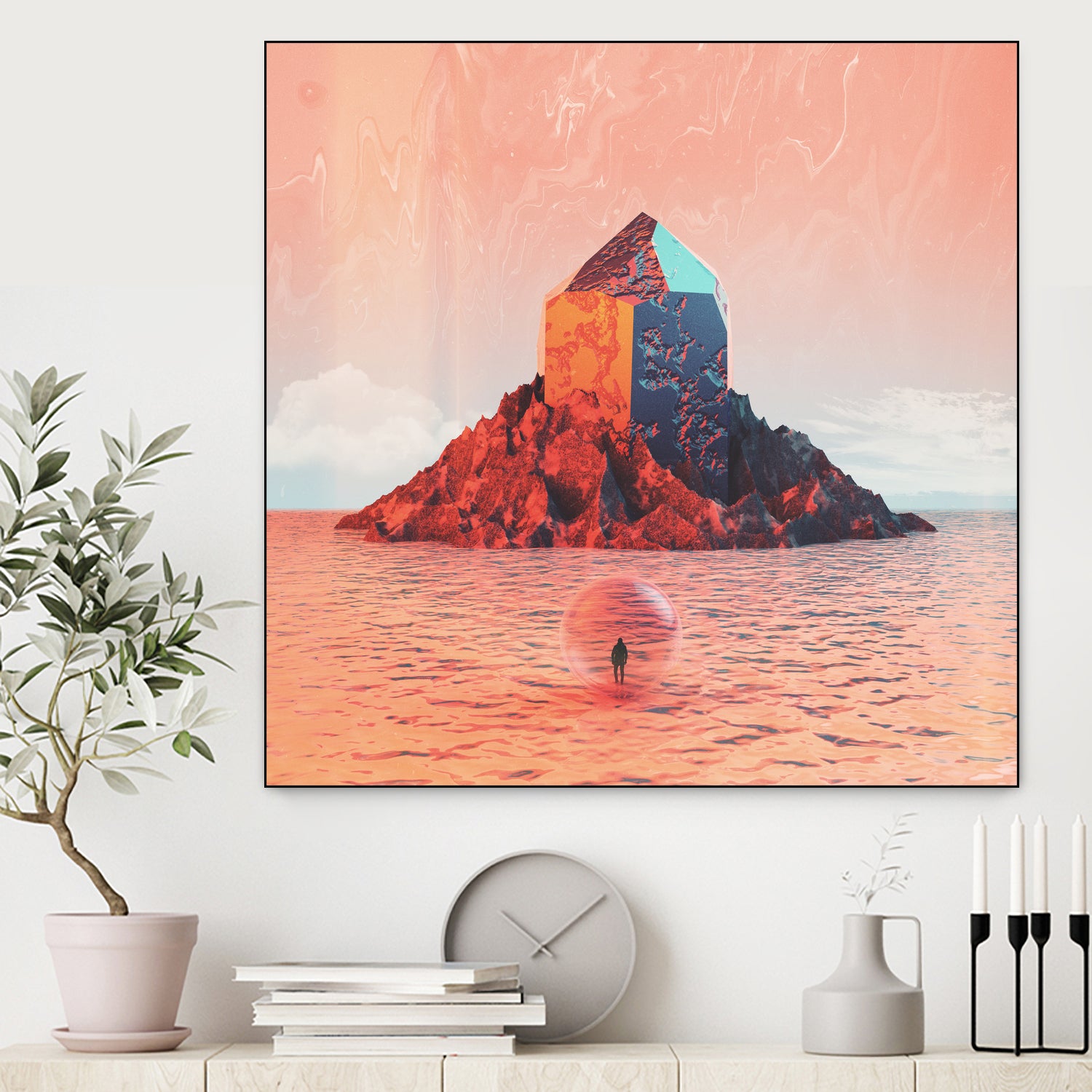 Miracle by Jorge Luis Miraldo on GIANT ART - pink digital painting