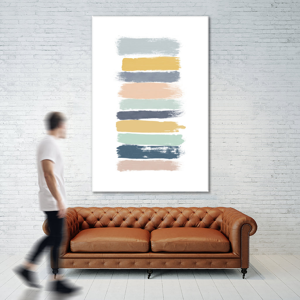 Pastel Stripes by Dana Shek on GIANT ART - white digital painting