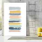 Pastel Stripes by Dana Shek on GIANT ART - white digital painting