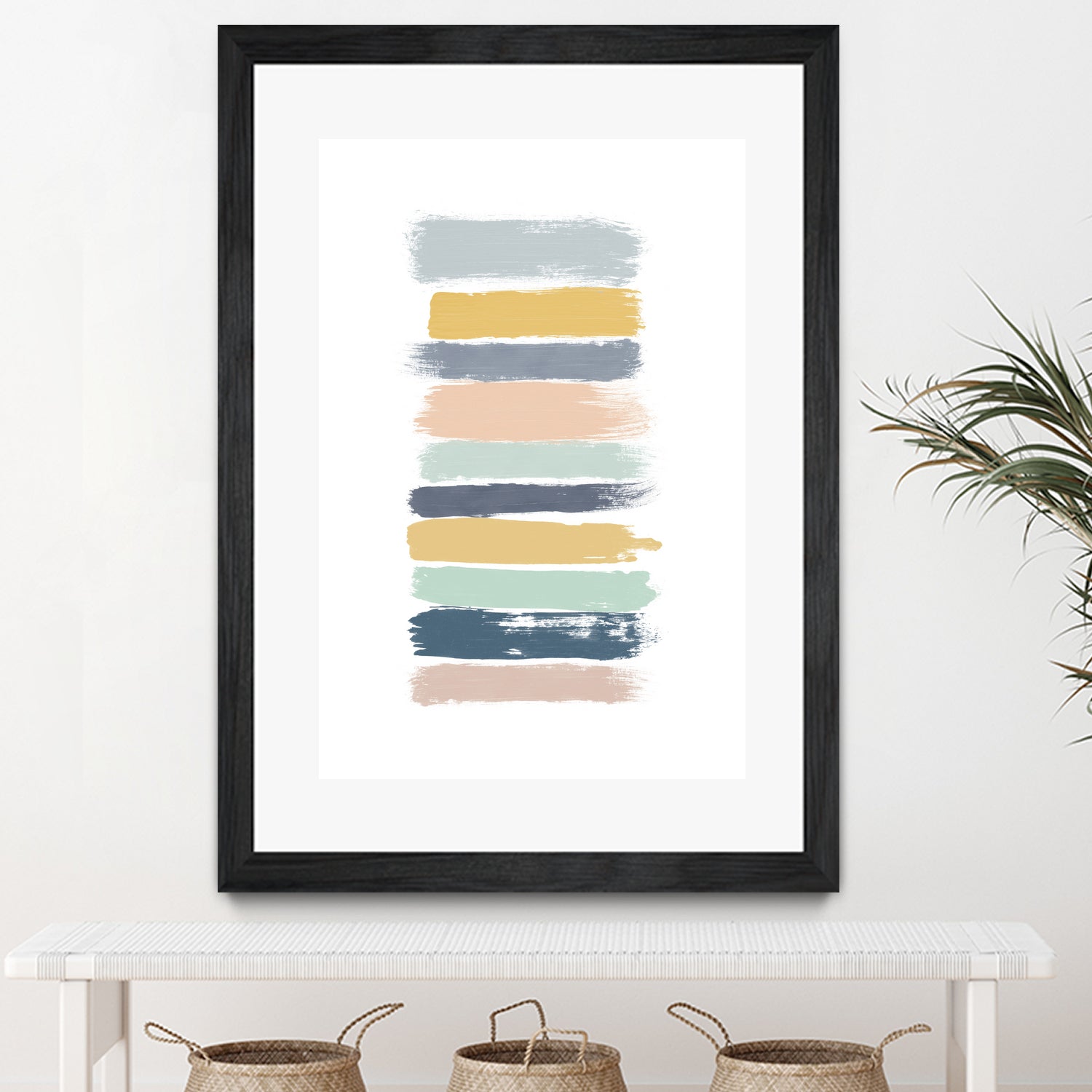 Pastel Stripes by Dana Shek on GIANT ART - white digital painting