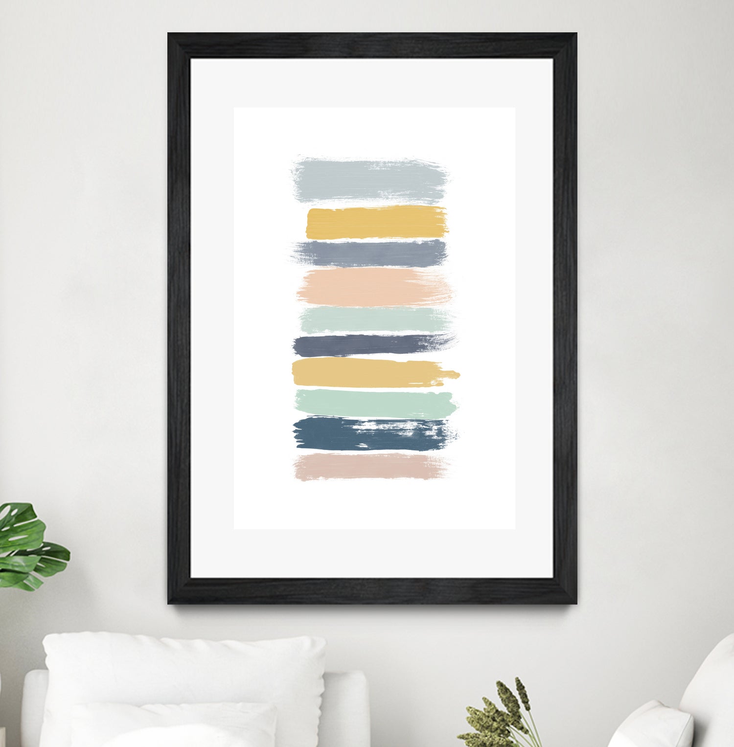 Pastel Stripes by Dana Shek on GIANT ART - white digital painting