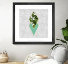 Leaves on marble by M.TERESA HERNANDEZ on GIANT ART - green digital painting