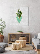 Leaves on marble by M.TERESA HERNANDEZ on GIANT ART - green digital painting