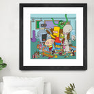 Cartoon Stoners by Proper Ganders on GIANT ART - blue vector illustration