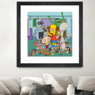 Cartoon Stoners by Proper Ganders on GIANT ART - blue vector illustration