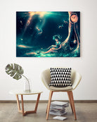 Do not disturb by Cyril Rolando on GIANT ART - blue digital painting