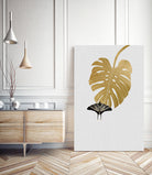 Butterfly & Monstera by Dana Shek on GIANT ART - white digital painting
