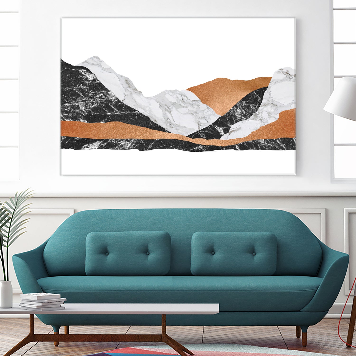 Marble Landscape I by Dana Shek on GIANT ART - white digital painting