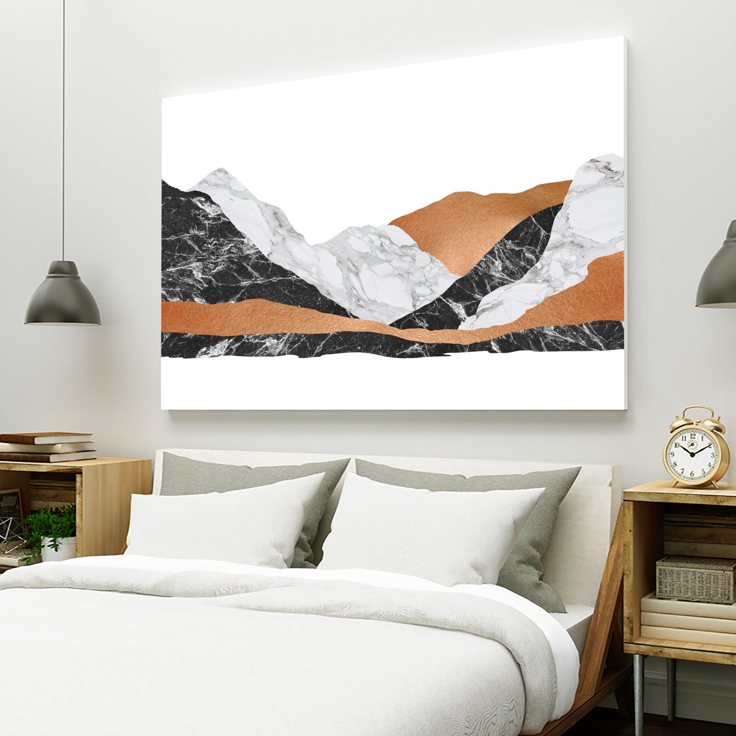 Marble Landscape I by Dana Shek on GIANT ART - white digital painting