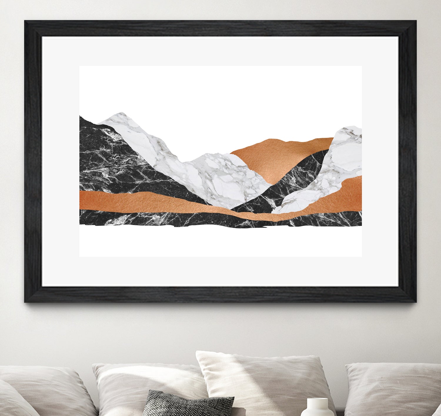 Marble Landscape I by Dana Shek on GIANT ART - white digital painting