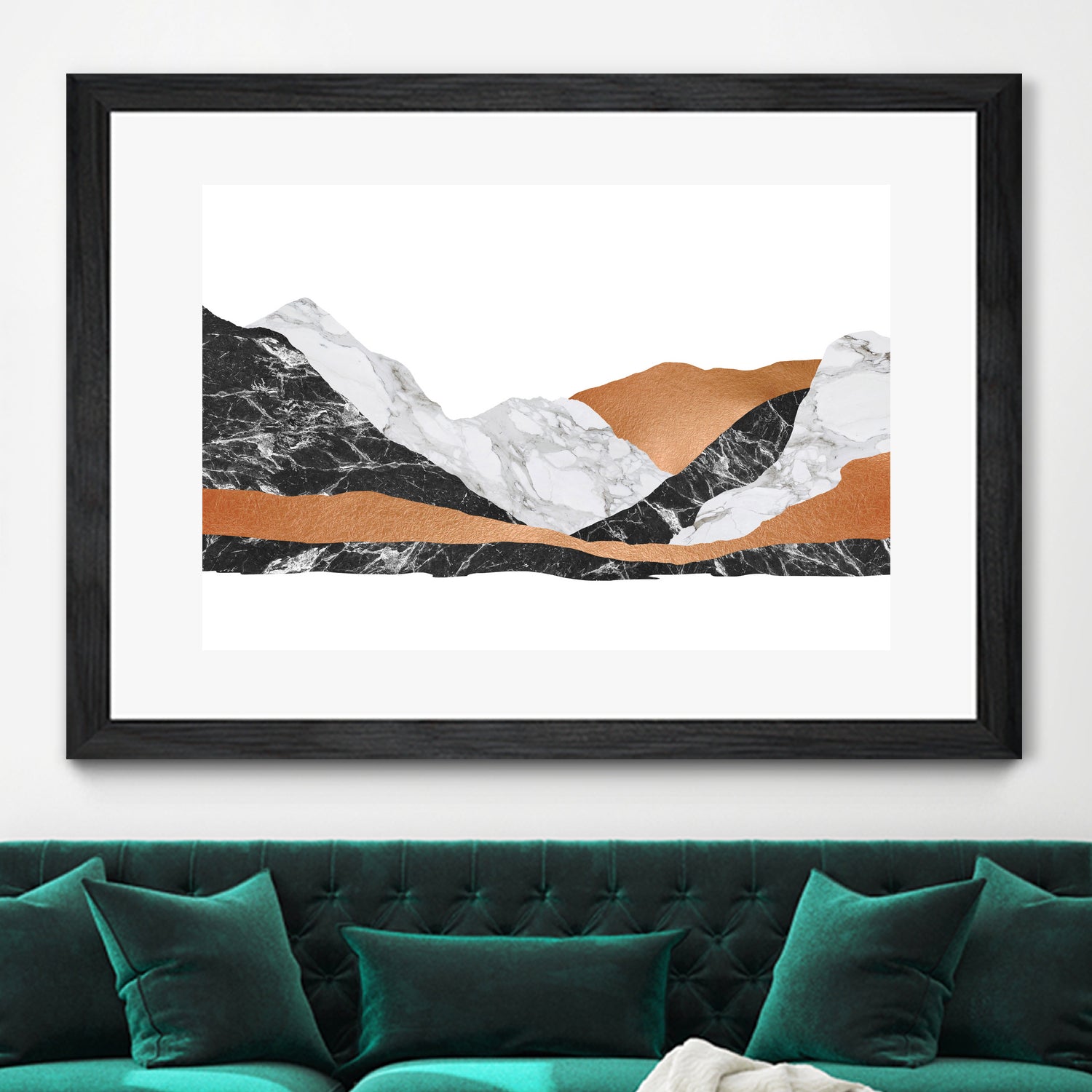 Marble Landscape I by Dana Shek on GIANT ART - white digital painting