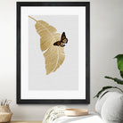 Butterfly & Palm by Dana Shek on GIANT ART - white digital painting