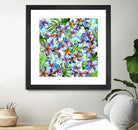 Rainbow Plumeria Pattern by Sondra Kay Neiman on GIANT ART - fuchsia photo manipulation