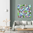 Rainbow Plumeria Pattern by Sondra Kay Neiman on GIANT ART - fuchsia photo manipulation