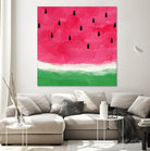 Watermelon Abstract by Dana Shek on GIANT ART - white digital painting