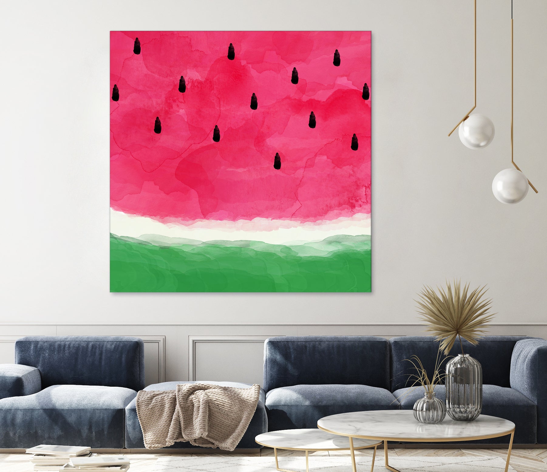 Watermelon Abstract by Dana Shek on GIANT ART - white digital painting