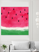 Watermelon Abstract by Dana Shek on GIANT ART - white digital painting