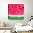 Watermelon Abstract by Dana Shek on GIANT ART - white digital painting