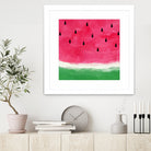 Watermelon Abstract by Dana Shek on GIANT ART - white digital painting