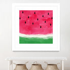 Watermelon Abstract by Dana Shek on GIANT ART - white digital painting