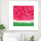 Watermelon Abstract by Dana Shek on GIANT ART - white digital painting