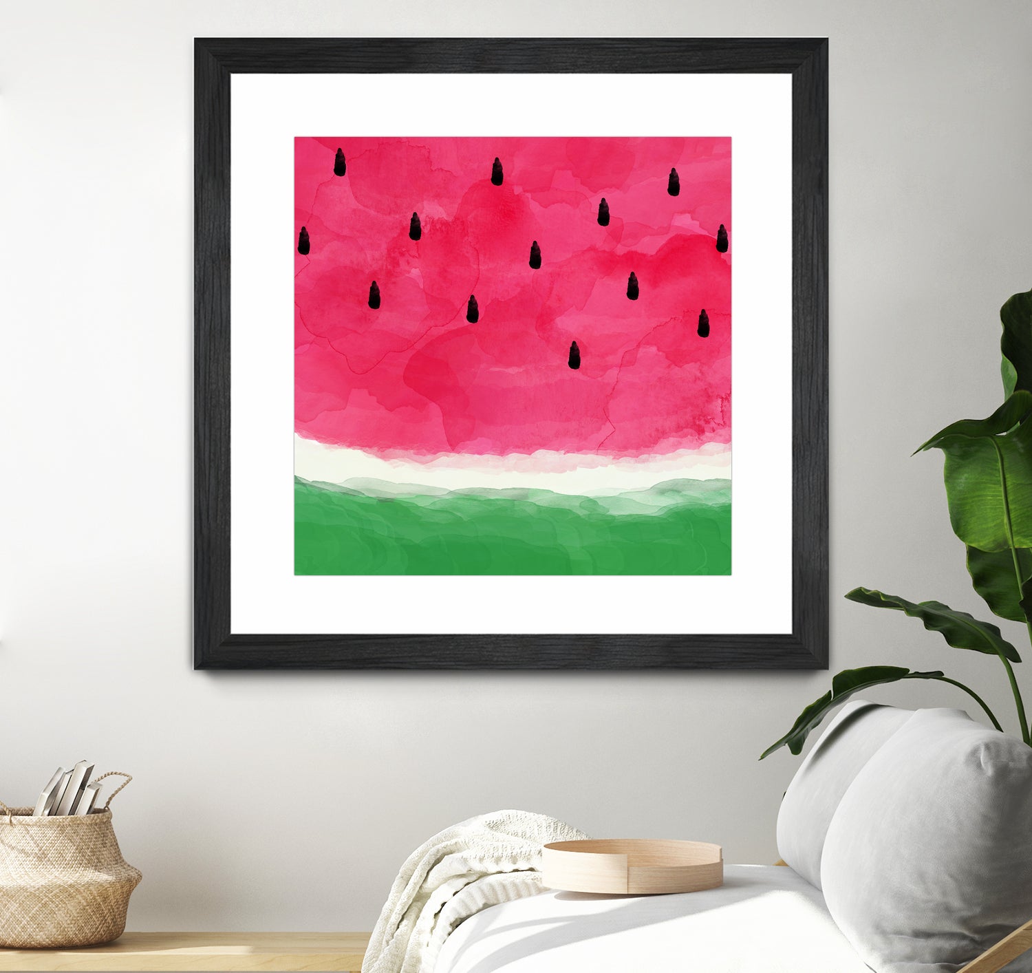 Watermelon Abstract by Dana Shek on GIANT ART - white digital painting