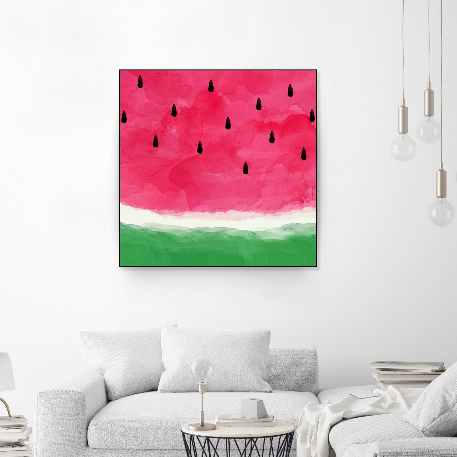 Watermelon Abstract by Dana Shek on GIANT ART - white digital painting