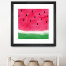 Watermelon Abstract by Dana Shek on GIANT ART - white digital painting