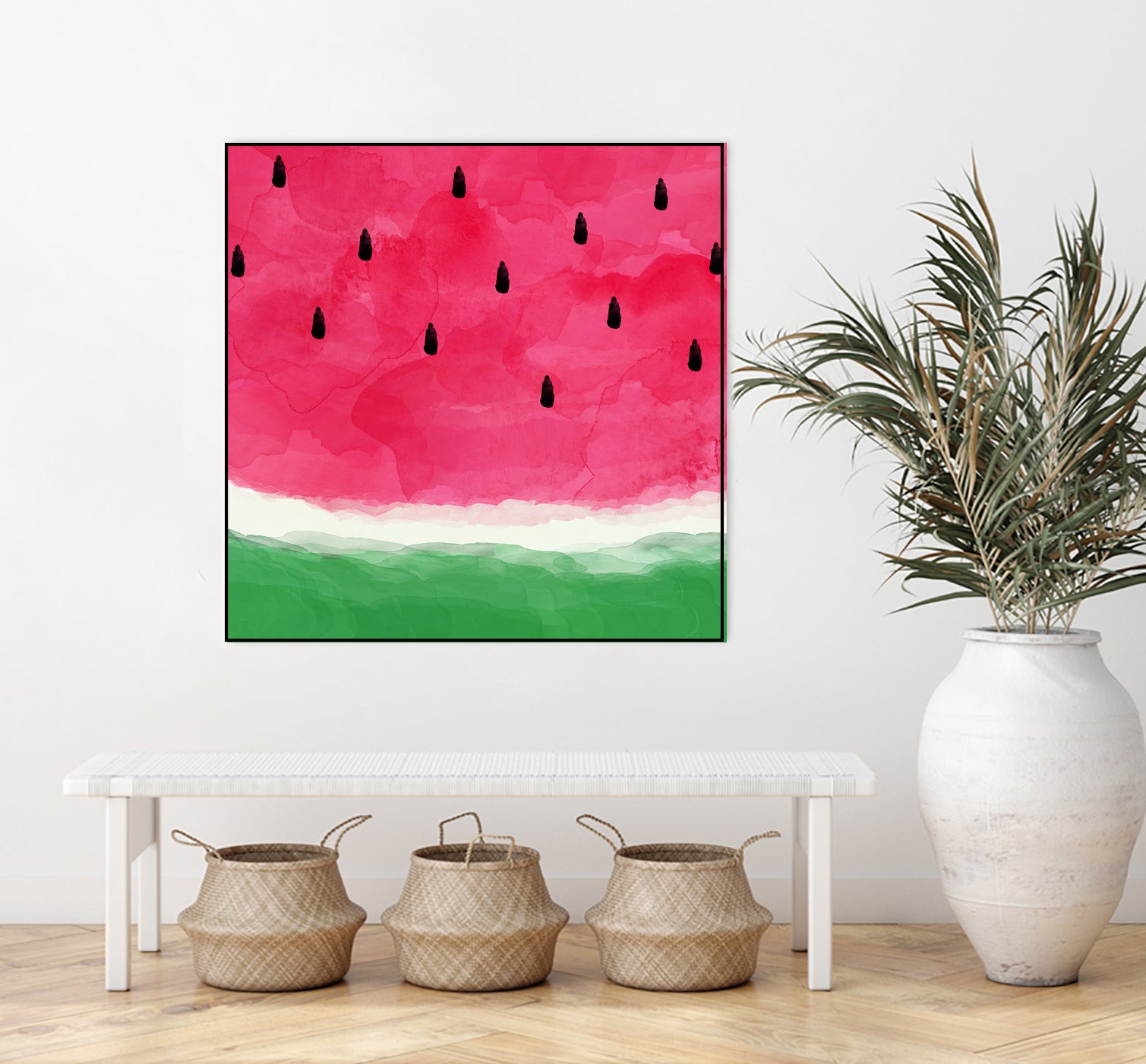 Watermelon Abstract by Dana Shek on GIANT ART - white digital painting