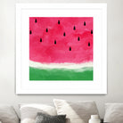 Watermelon Abstract by Dana Shek on GIANT ART - white digital painting