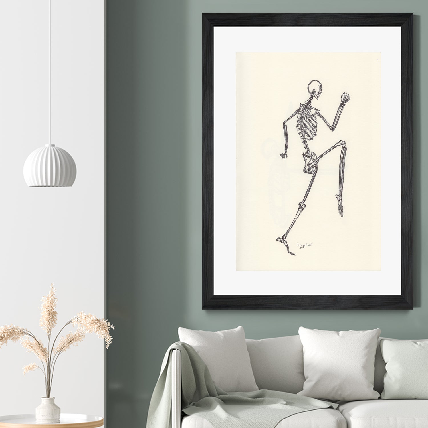 YOGA SKULLS003 by Ballpointpen Illustrator on GIANT ART - white mixed media