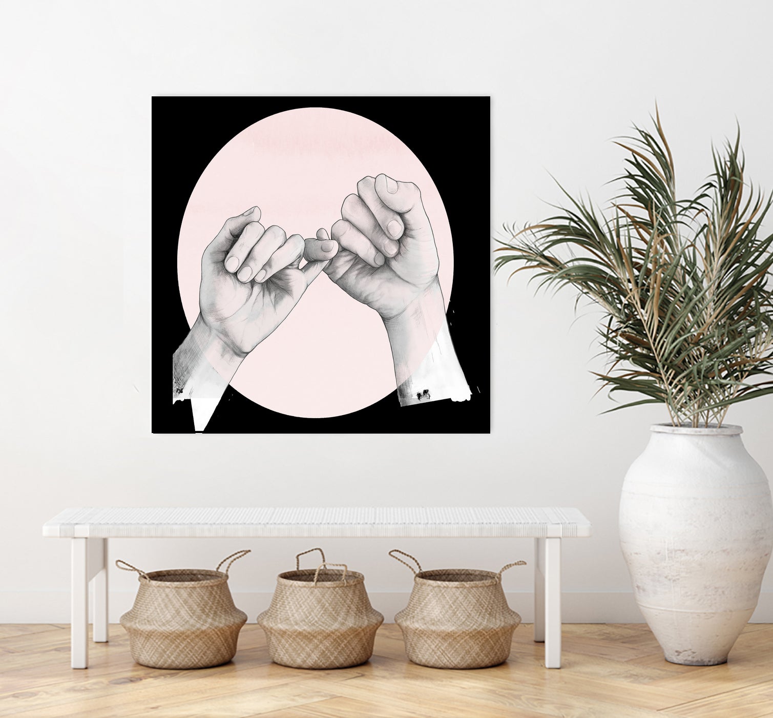 Hand Study // Pinky Swear by Laura Graves on GIANT ART - white digital drawing