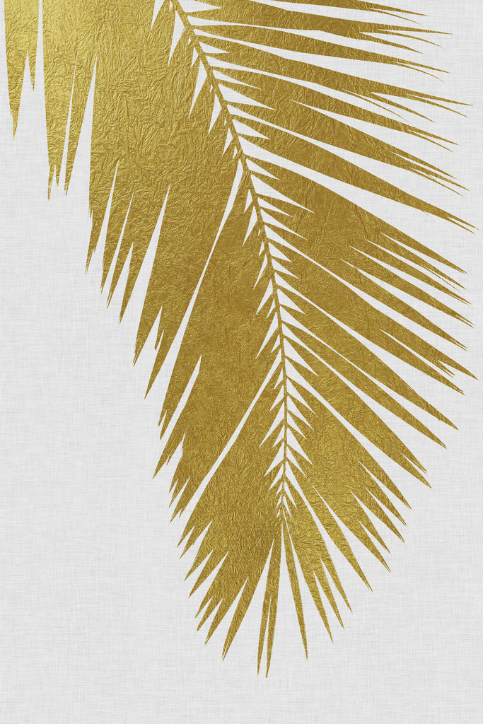 Palm Leaf Gold I by Dana Shek on GIANT ART - white digital painting