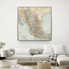 Vintage Map of Mexico (1891) by Adam Shaw on GIANT ART - white photo illustration