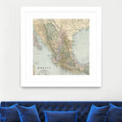 Vintage Map of Mexico (1891) by Adam Shaw on GIANT ART - white photo illustration