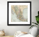 Vintage Map of Mexico (1891) by Adam Shaw on GIANT ART - white photo illustration