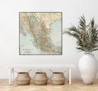 Vintage Map of Mexico (1891) by Adam Shaw on GIANT ART - white photo illustration