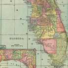 Vintage Map of Florida (1909) by Adam Shaw on GIANT ART - white photo illustration