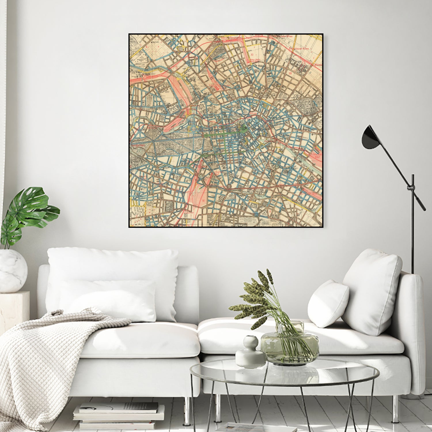 Vintage Map of Berlin Germany (1904) by Adam Shaw on GIANT ART - white photo illustration