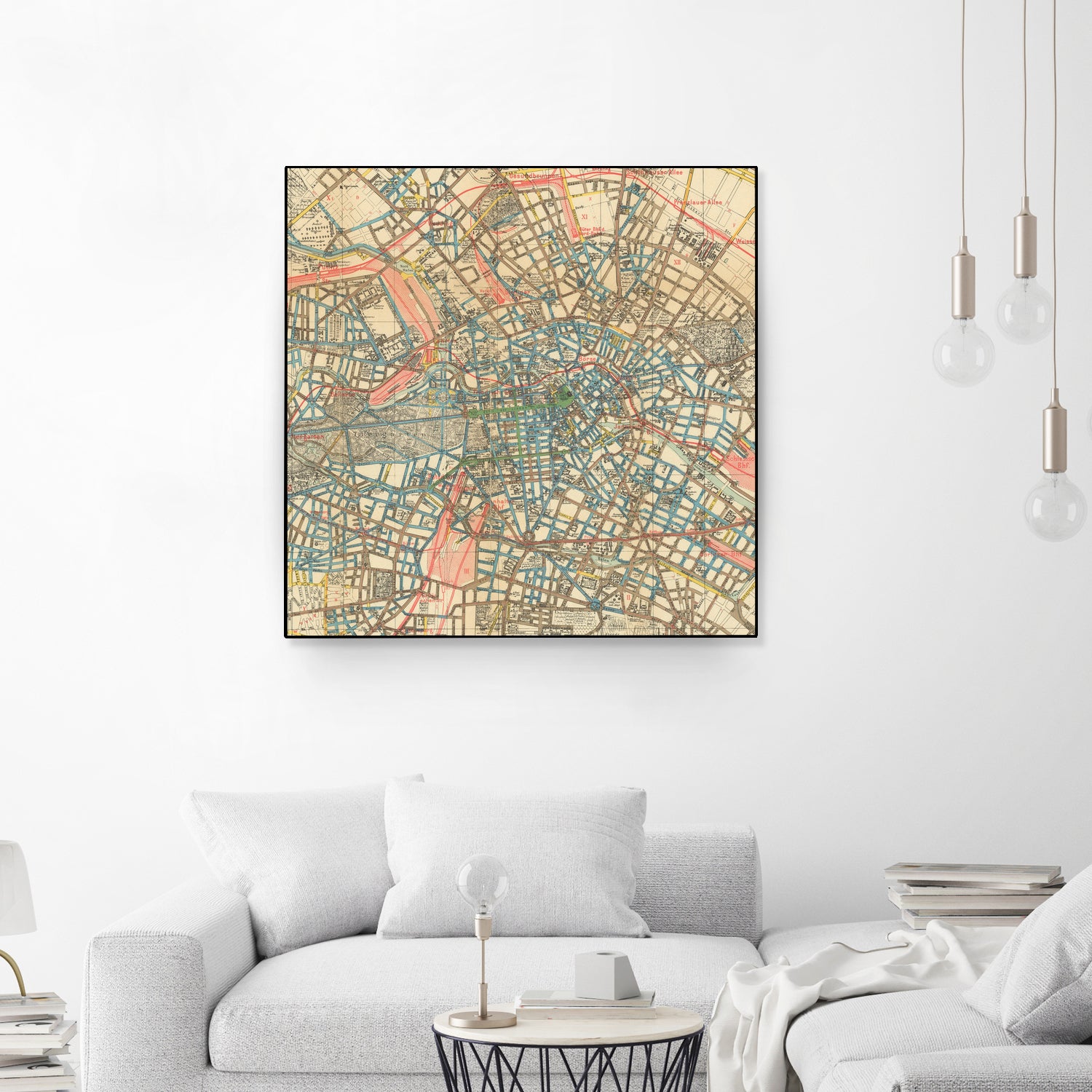 Vintage Map of Berlin Germany (1904) by Adam Shaw on GIANT ART - white photo illustration