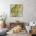 Vintage Map of Norway and Sweden (1921) by Adam Shaw on GIANT ART - white photo illustration