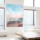 Apex geometric by Gale Switzer on GIANT ART - blue digital painting