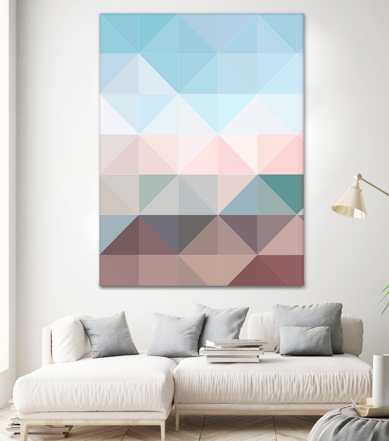 Apex geometric by Gale Switzer on GIANT ART - blue digital painting