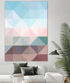 Apex geometric by Gale Switzer on GIANT ART - blue digital painting