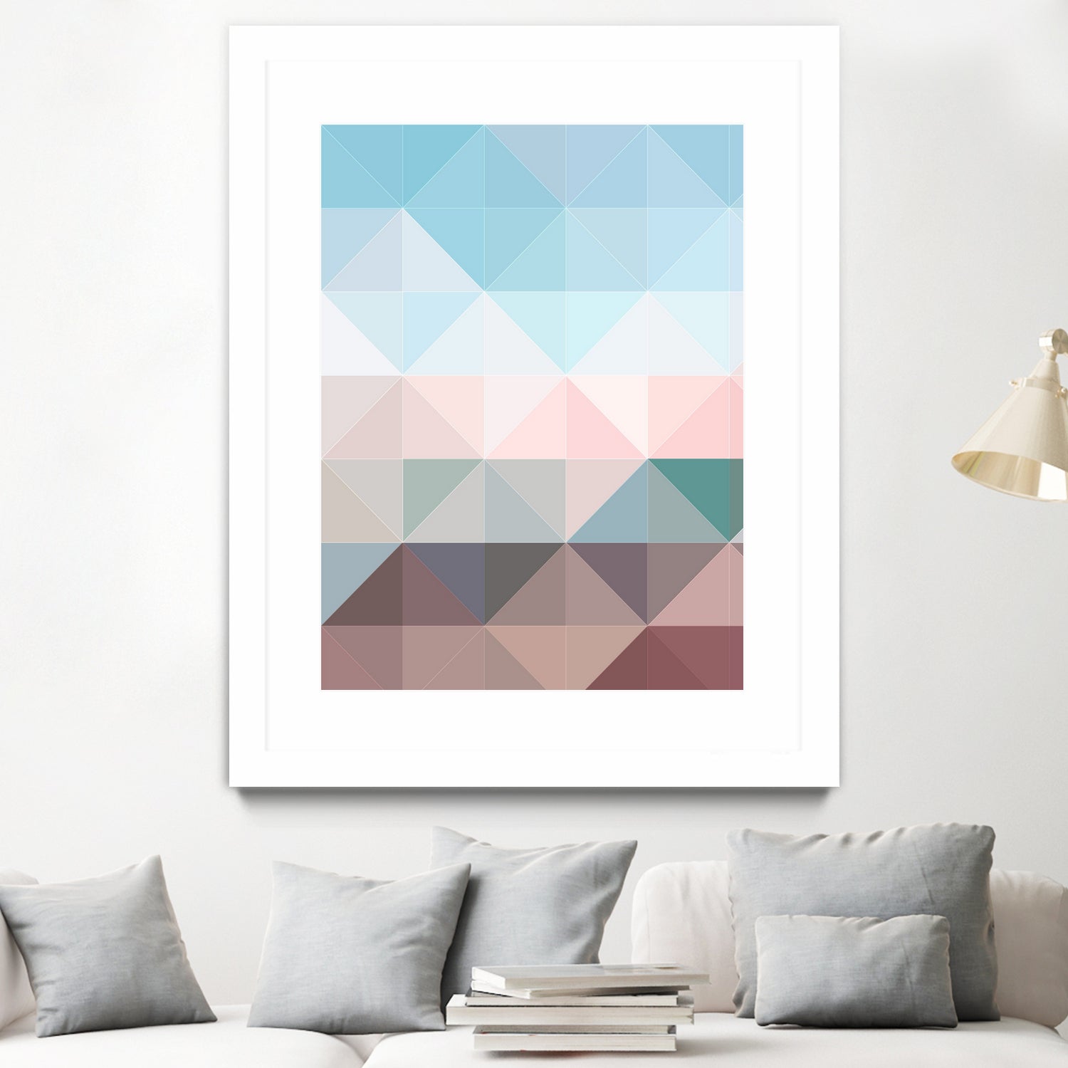 Apex geometric by Gale Switzer on GIANT ART - blue digital painting